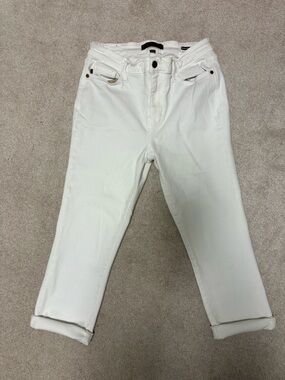 Judy Blue White Skinny Capri Jeans - Size 9/29 (10-12) High Stretch Summer Denim